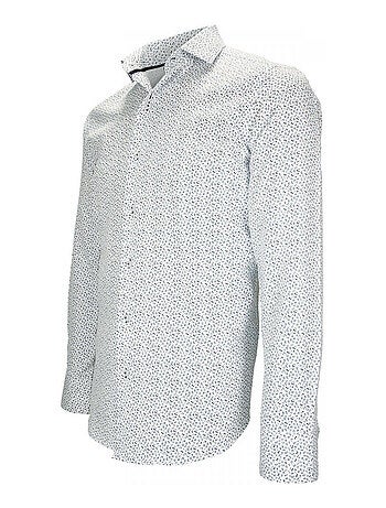 Chemise homme liberty coupe cintrée SANGIOVESE Emporio balzani Bordeaux , 43