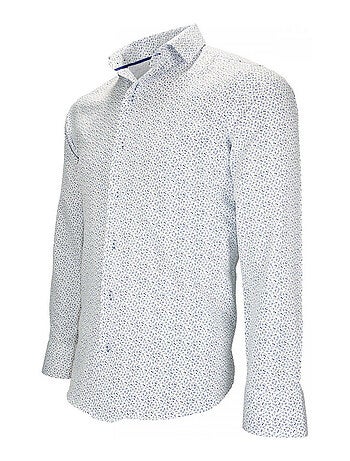 Chemise homme liberty coupe cintrée SANGIOVESE Emporio balzani Bordeaux , 43