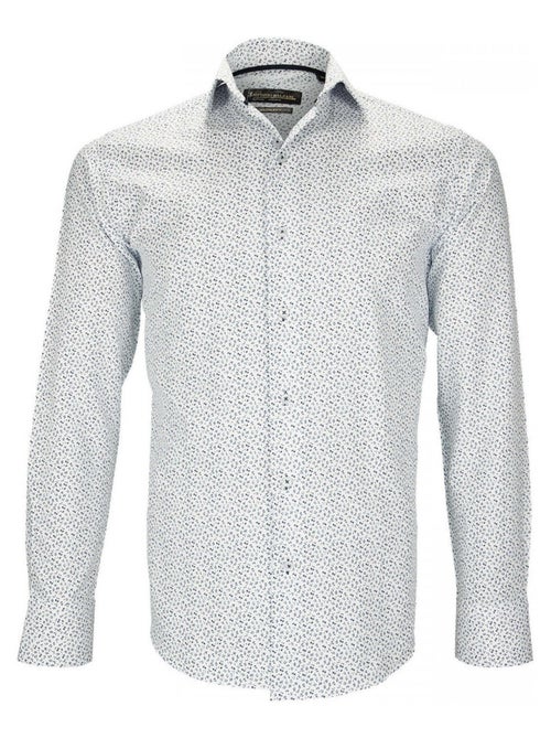 Chemise homme liberty coupe cintrée SANGIOVESE Emporio balzani Bordeaux , 43 - Kiabi