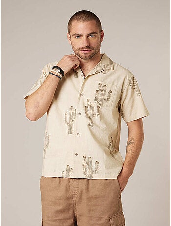 Chemise homme manches courtes 100% coton 'deeluxe'