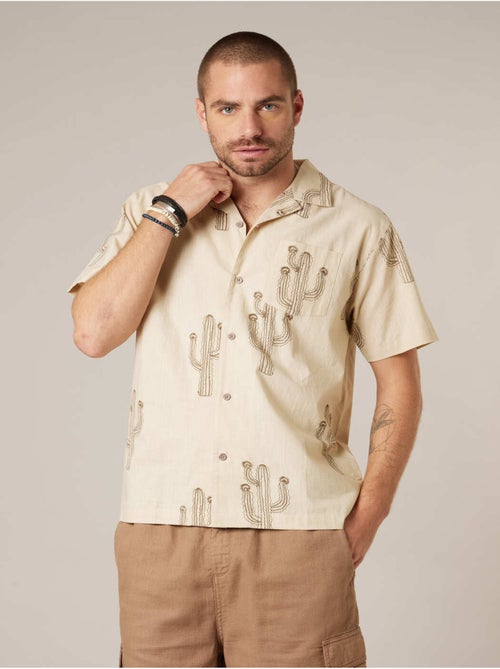 Chemise homme manches courtes 100% coton 'deeluxe' - Kiabi