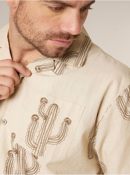 Chemise homme manches courtes 100% coton 'deeluxe' - Kiabi