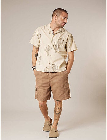 Chemise homme manches courtes 100% coton 'Deeluxe'