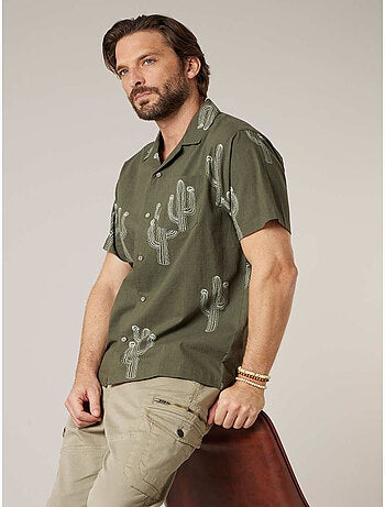 Chemise homme manches courtes 100% coton 'Deeluxe'