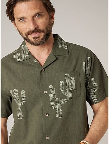 Chemise homme manches courtes 100% coton 'Deeluxe'