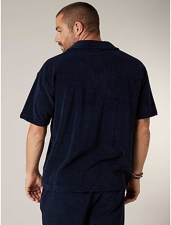 Chemise homme manches courtes en éponge de coton 'Deeluxe'