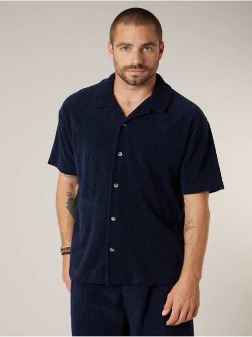 Chemise homme manches courtes en éponge de coton 'Deeluxe' - Kiabi