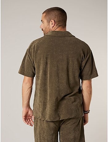 Chemise homme manches courtes en éponge de coton 'Deeluxe'