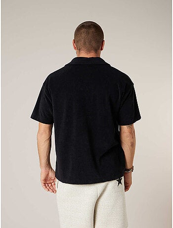 Chemise homme manches courtes en éponge de coton 'Deeluxe'