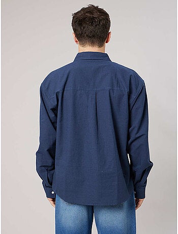 Chemise homme manches LONGUES en lin mélangé 'Deeluxe'
