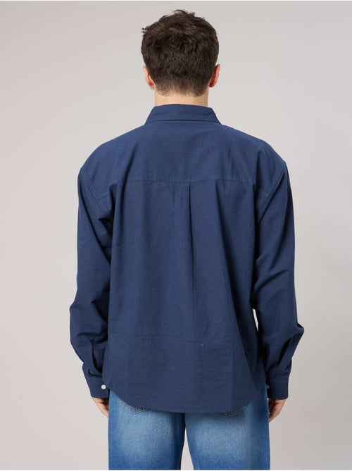 Chemise homme manches LONGUES en lin mélangé 'Deeluxe' - Kiabi