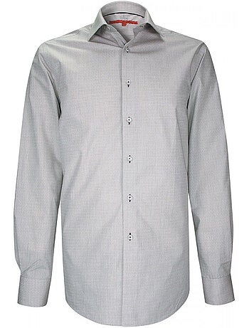Chemise homme micro-motifs brodés coupe droite GREYTERN Andrew Mac Allister