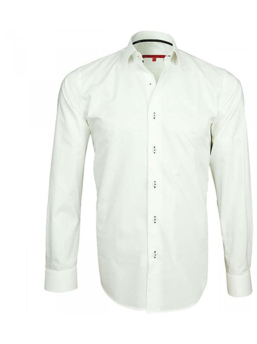 Chemise homme mini col anglais coupe cintrée HARRY Andrew Mac Allister Beige , 38 - Kiabi