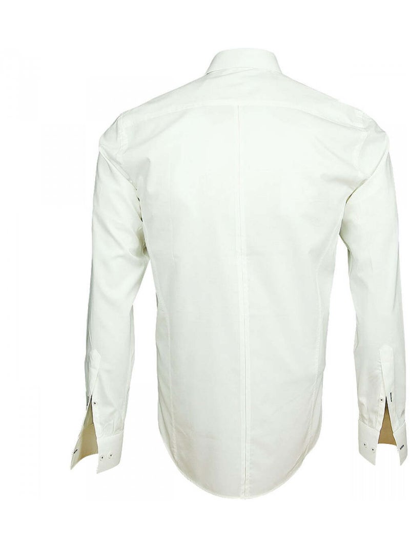 Chemise homme mini col anglais coupe cintrée HARRY Andrew Mac Allister Beige - Kiabi