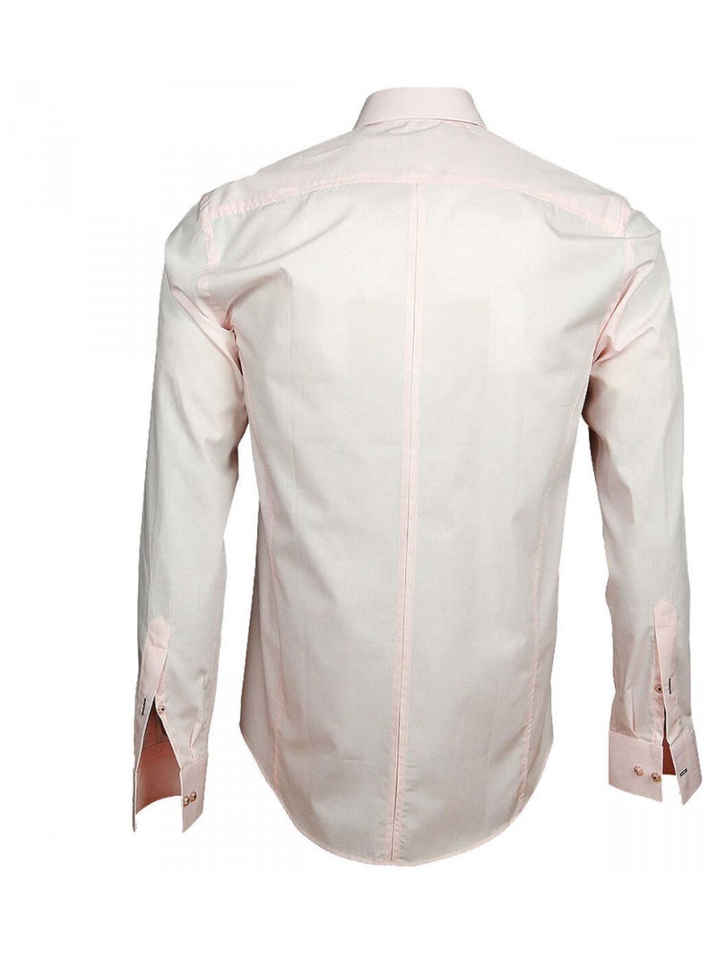 Chemise homme mini col anglais coupe cintrée HARRY Andrew Mac Allister Rose , 45 Rose - Kiabi