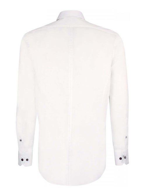 Chemise homme mode à broderies coupe cintrée CLUBO Emporio balzani Blanc , Bleu , Rouge , 38 - Kiabi