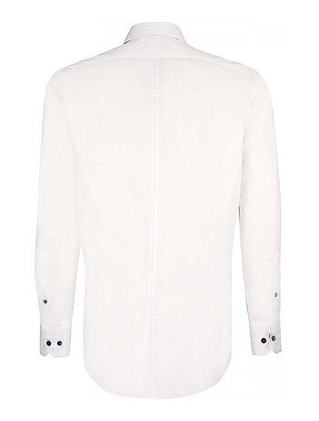 Chemise homme à broderies coupe cintrée UNO Emporio balzani Blanc , 40