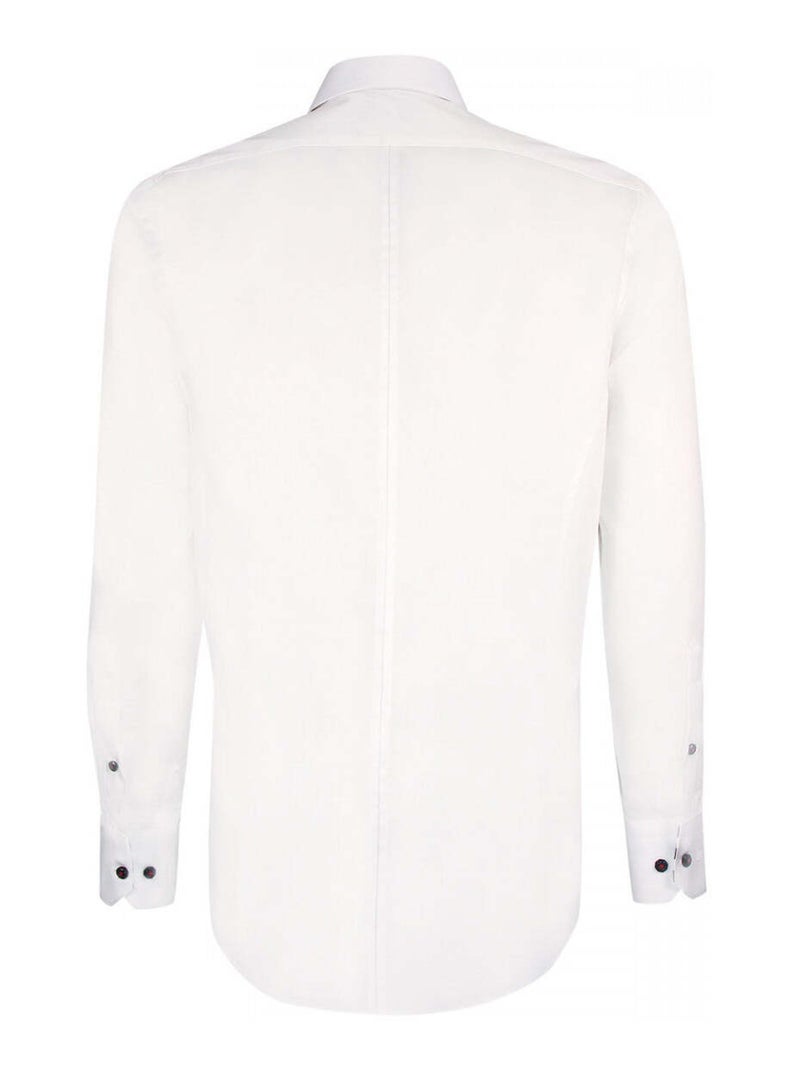 Chemise homme mode à broderies coupe cintrée CLUBO Emporio balzani Blanc Rouge Bleu - Kiabi