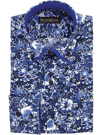 Chemise homme mode à coudières coupe cintrée UGO Emporio balzani