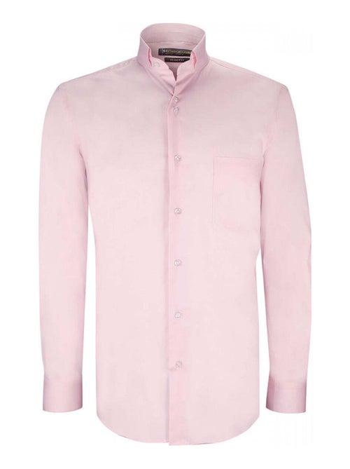 Chemise homme mode col cousu coupe cintrée NINO Emporio balzani Rose , 38 - Kiabi