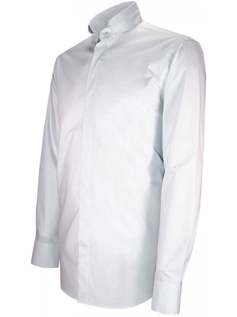 Chemise homme mode col cousu mao à motifs coupe cintrée MILO Emporio balzani Bleu marine , 44 Bleu marine - Kiabi