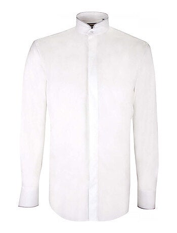 Chemise homme mode col mao coupe cintrée MAO Emporio balzani Blanc , 41