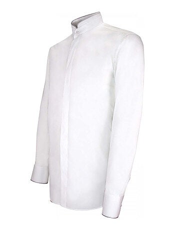 Chemise homme mode col mao coupe cintrée MAO Emporio balzani Blanc , 41