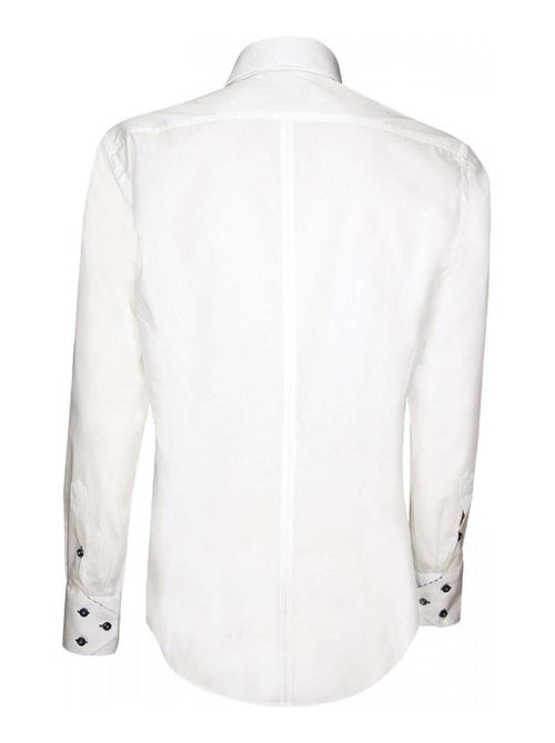 Chemise homme mode coupe cintrée ELEGANZA Emporio balzani Blanc , Bleu , 40 - Kiabi
