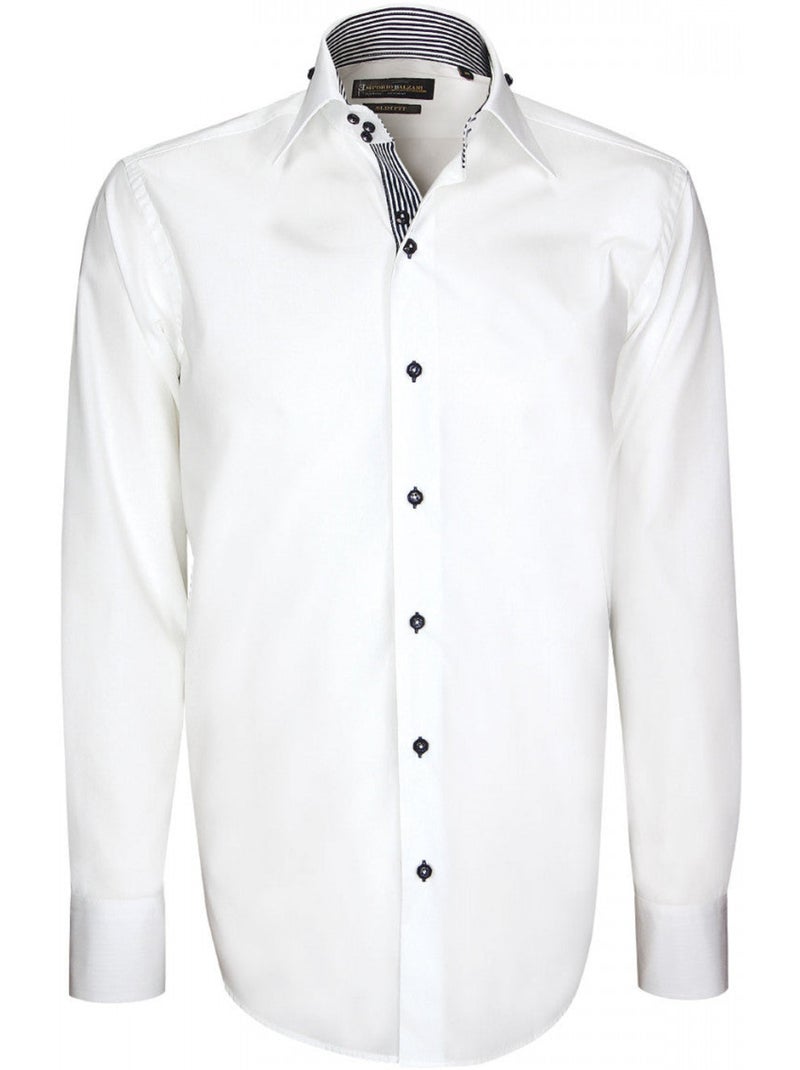 Chemise homme mode coupe cintrée ELEGANZA Emporio balzani Blanc - Kiabi