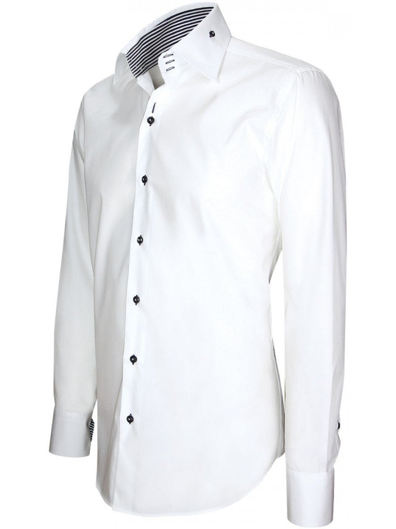 Chemise homme mode coupe cintrée ELEGANZA Emporio balzani Blanc - Kiabi
