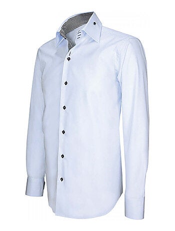 Chemise homme mode coupe cintrée ELEGANZA Emporio balzani Blanc , Rouge , 38