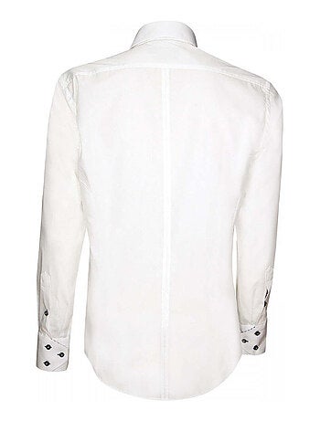 Chemise homme mode coupe cintrée ELEGANZA Emporio balzani Blanc , Rouge , 38