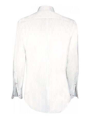 Chemise homme mode coupe cintrée ETHAN Andrew Mac Allister Blanc , Rouge , 38