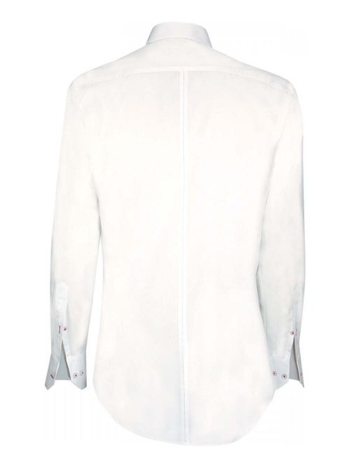 Chemise homme mode coupe cintrée ETHAN Andrew Mac Allister Blanc , Rouge , 38 - Kiabi