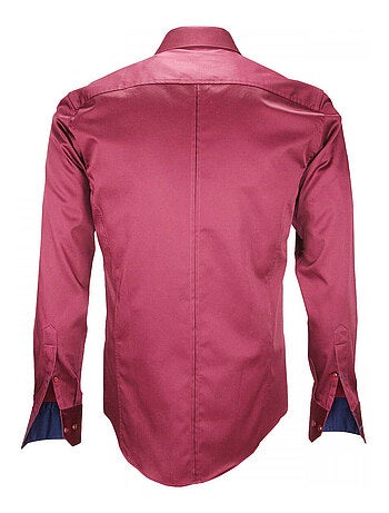 Chemise homme mode coupe cintrée ICKENHAM Andrew Mac Allister Bordeaux , 41