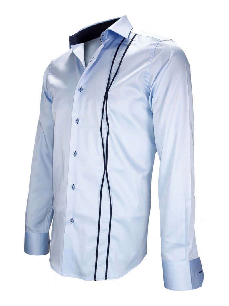 Chemise homme mode coupe cintrée ICKENHAM Andrew Mac Allister Bleu - Kiabi