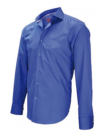 Chemise homme mode coupe cintrée ITALIAN Andrew Mac Allister Bleu moyen , 43