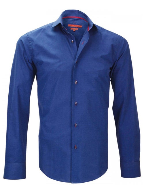 Chemise homme mode coupe cintrée ITALIAN Andrew Mac Allister Bleu indigo , 43 - Kiabi