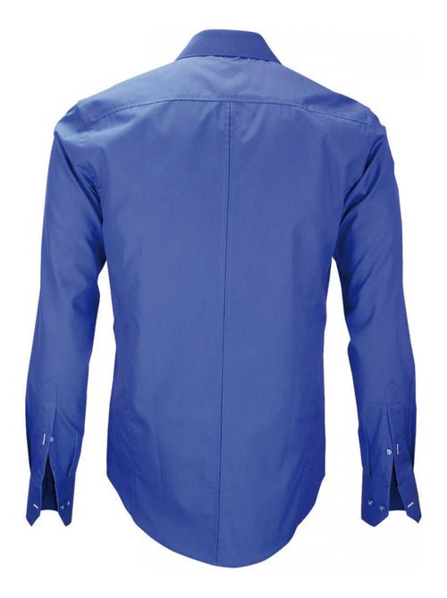 Chemise homme mode coupe cintrée ITALIAN Andrew Mac Allister Bleu moyen , 43 - Kiabi