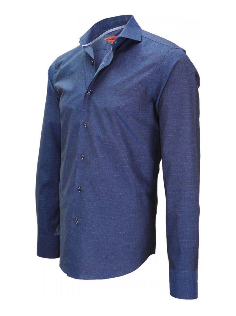 Chemise homme mode coupe cintrée ITALIAN Andrew Mac Allister Bleu moyen , 43 Bleu méditerranée - Kiabi