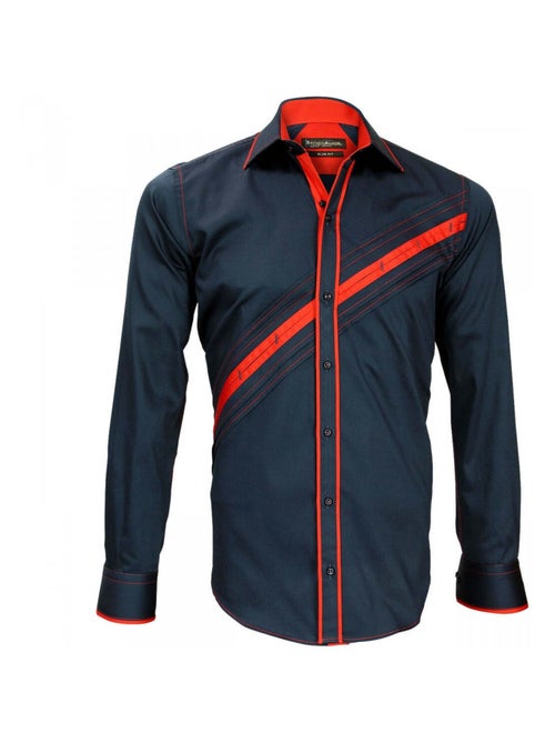 Chemise homme mode coupe cintrée LAZZIO Emporio balzani Marron , 39 - Kiabi