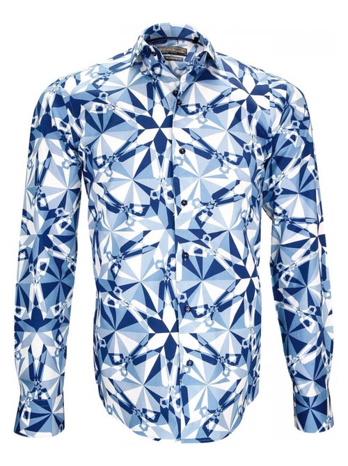 Chemise homme mode coupe cintrée PABLO Emporio balzani Bleu , 41 - Kiabi