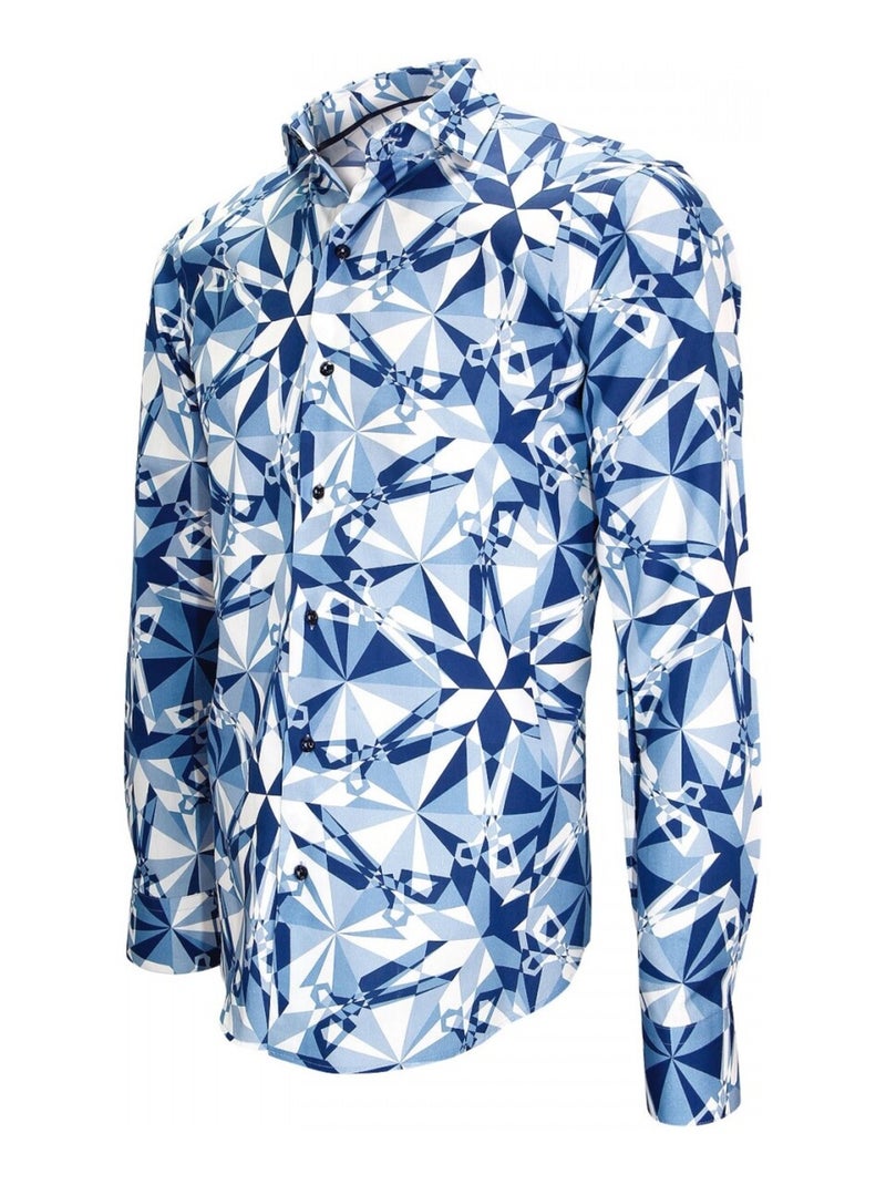 Chemise homme mode coupe cintrée PABLO Emporio balzani Bleu , 41 Bleu - Kiabi