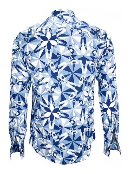 Chemise homme mode coupe cintrée PABLO Emporio balzani Bleu , 41 - Kiabi