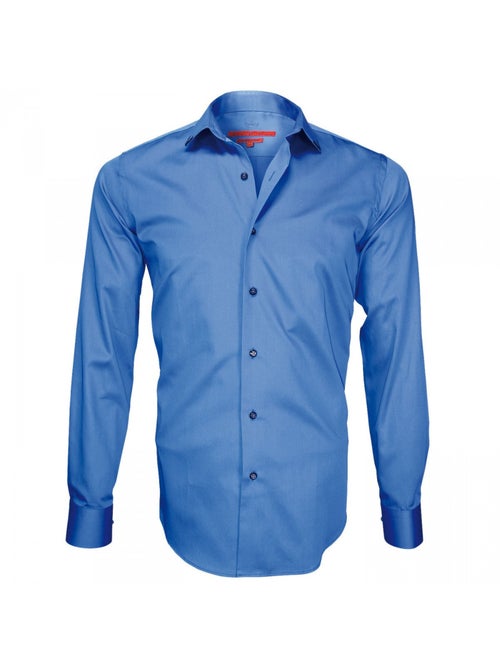 Chemise homme mode coupe cintrée REDBRIDGE Andrew Mac Allister Bleu , 38 - Kiabi