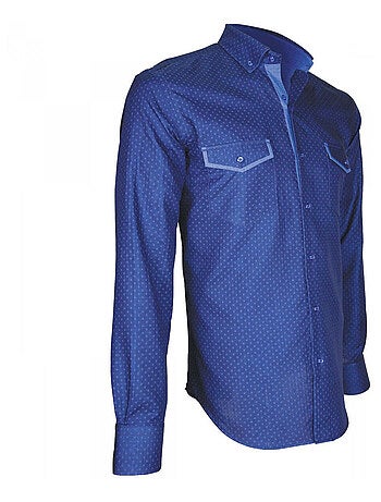 Chemise homme mode coupe cintrée TASCA NEW Emporio balzani Bleu , 42