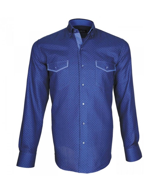 Chemise homme mode coupe cintrée TASCA NEW Emporio balzani Bleu , Rouge , 40 - Kiabi