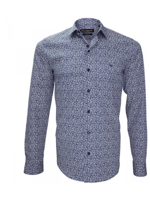 Chemise homme mode coupe cintrée TIBERIO Emporio balzani Bleu , Blanc , 42 - Kiabi