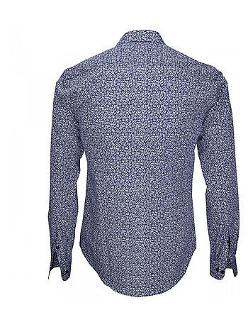 Chemise homme mode coupe cintrée TIBERIO Emporio balzani Bleu , Bleu , 42