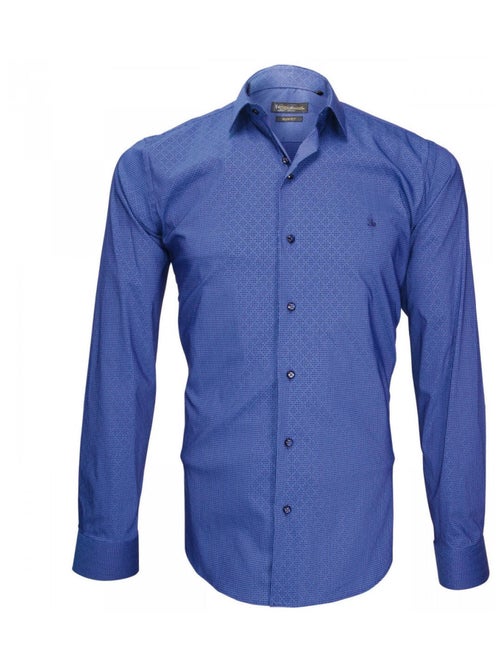 Chemise homme mode coupe cintrée TIBERIO Emporio balzani Bleu nuit , 41 - Kiabi